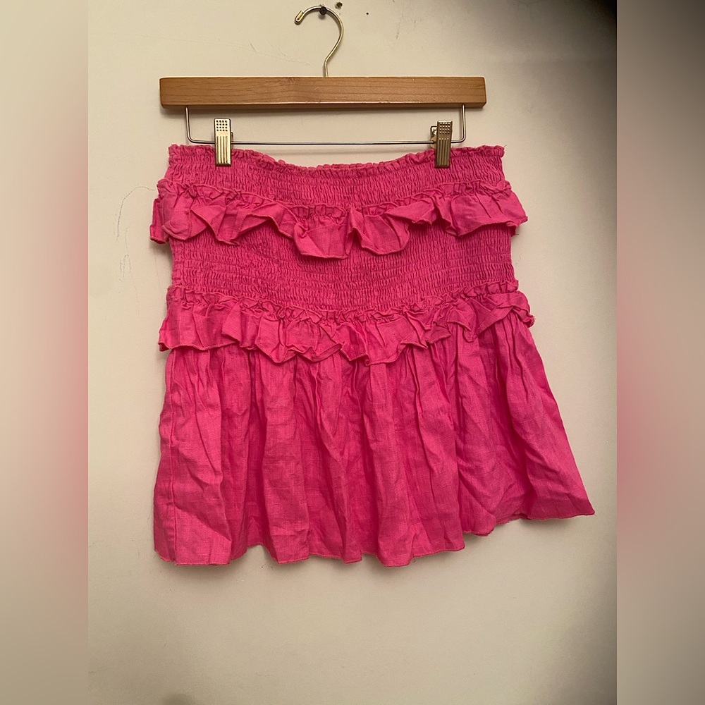 SHEIN Pink Ruffle Mini Skirt